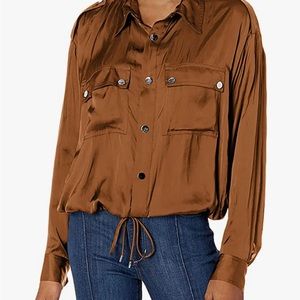 Ramy Brook Tan Blouse/ Jacket